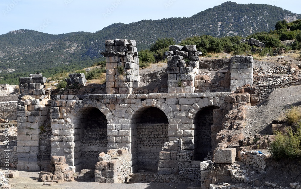 Ancient Roman Hamam of the ancient city of Kibyra  