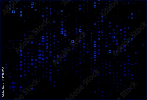 Dark BLUE vector template with rhombus.