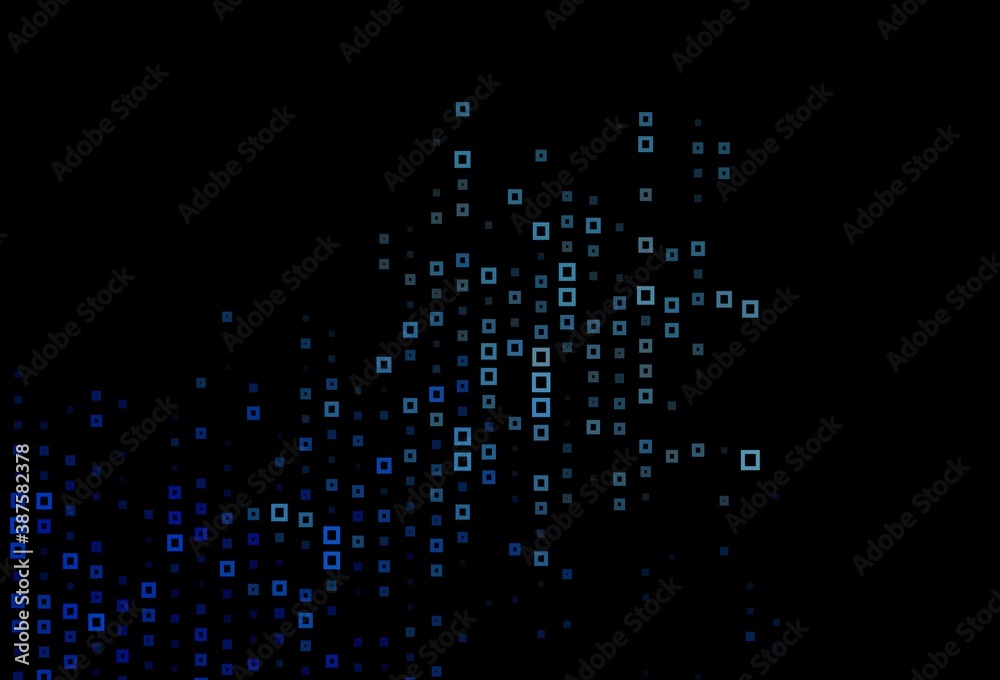 Dark BLUE vector texture in rectangular style.