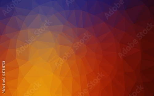 Light Blue  Red vector abstract mosaic background.