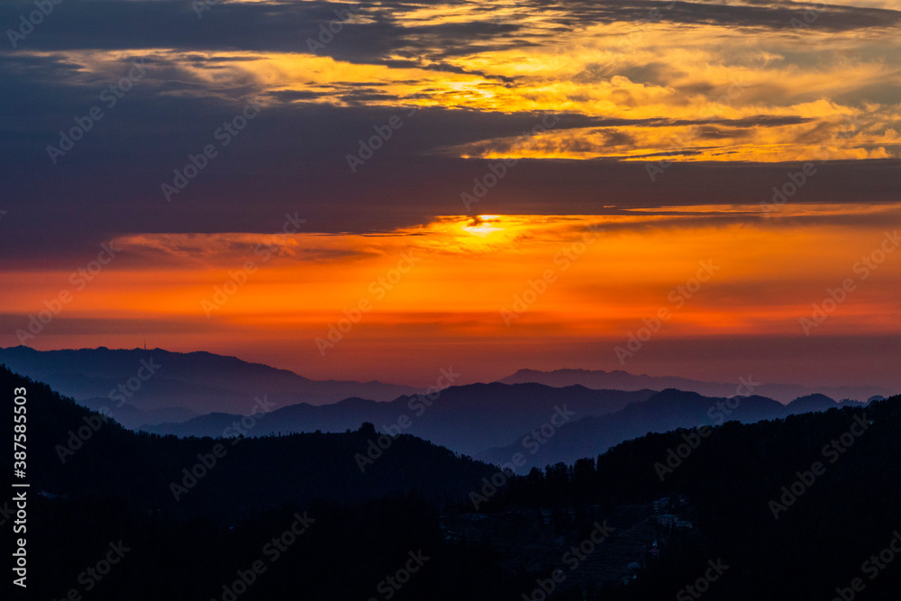 Various views of the mountains of Shimla Various views of the mountains of Shimla