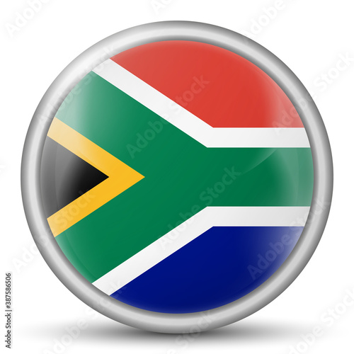 Glass light ball with flag of Republic of South Africa. Round sphere, template icon. National symbol. Glossy realistic ball, 3D abstract vector illustration on a white background. Big bubble. Free Download Glass light ball with flag of Republic of South Africa. Round sphere, template icon. National symbol. Glossy realistic ball, 3D abstract vector illustration on a white background. Big bubble. - GFXLoad