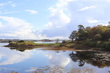 view of the river in the summer, stornoway, isle of lewis, outer hebrides, scotland