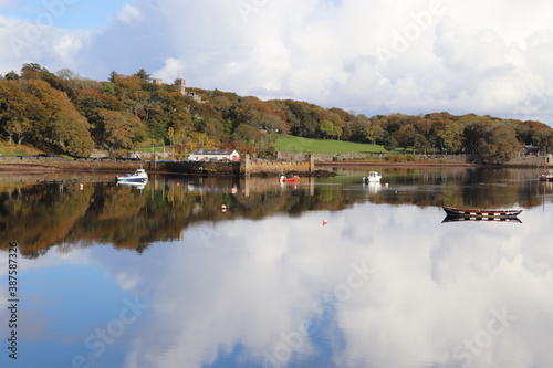 lake in the autumn, stornoway, isle of lewis , outer hebrides, scotland