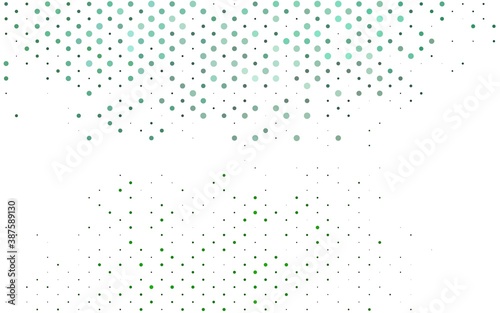 Light Green vector template with circles.