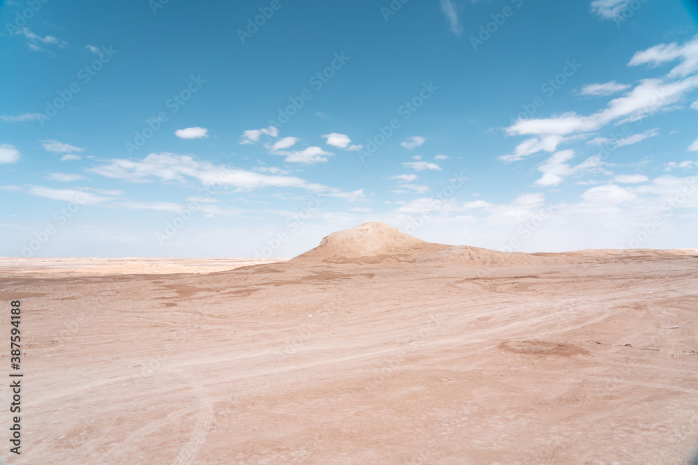 landscape in the desert adn sky