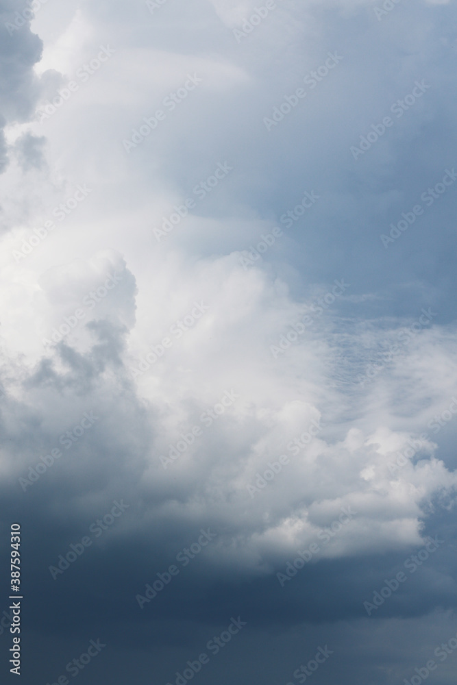 dramatic rainy cumulus clouds background