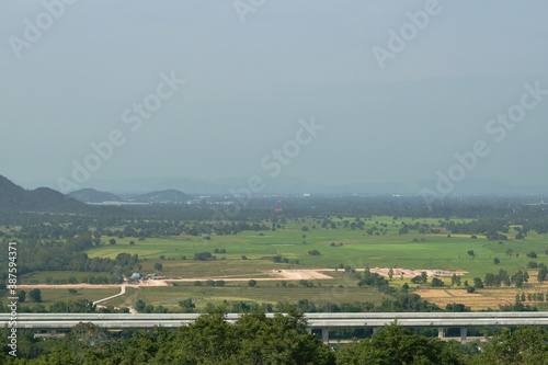 landscape of under construction of motorway at upcountry in Thailand © pedphoto36pm