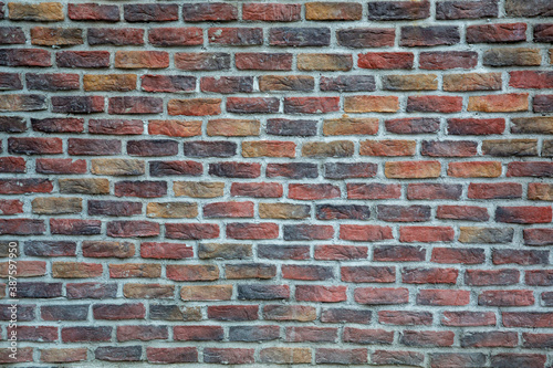 front view brick wall texture background