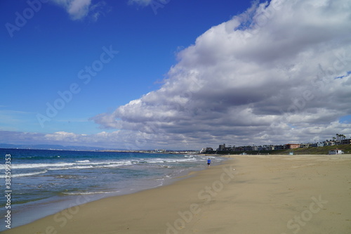 Torrance Beach coastline  Los Angeles County  August 2020 coastal zone