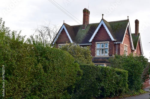 Wallpaper Mural Rural house behind the hedge, England, UK Torontodigital.ca