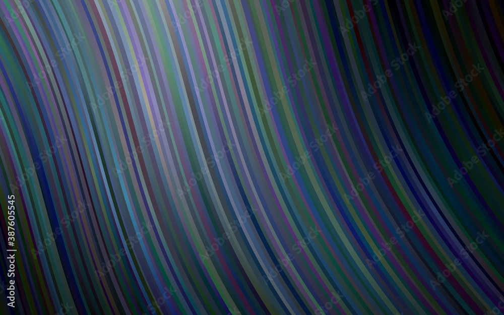 Dark BLUE vector template with lava shapes.