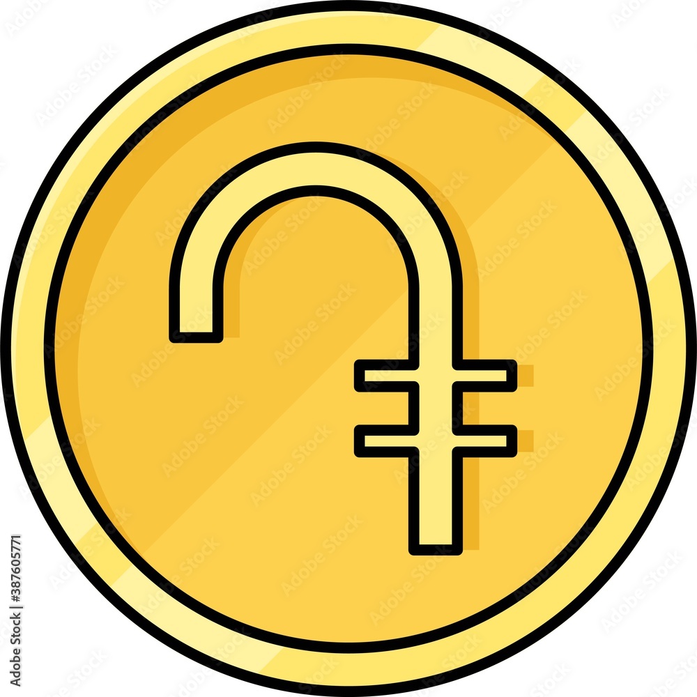 Obraz premium Armenian dram coin, monetary unit of Armenia