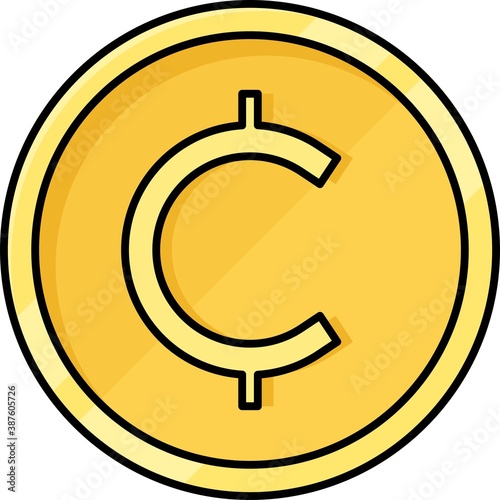 Cent or Centavo coin, monetary unit of many national currencies