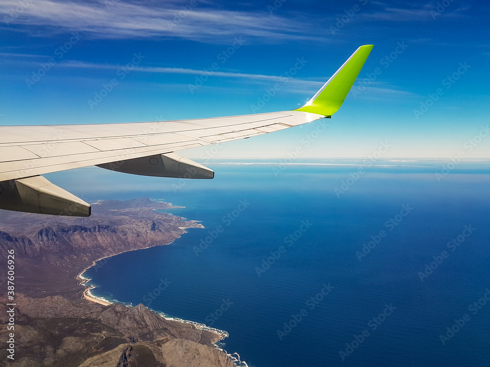 Coastline from a plane