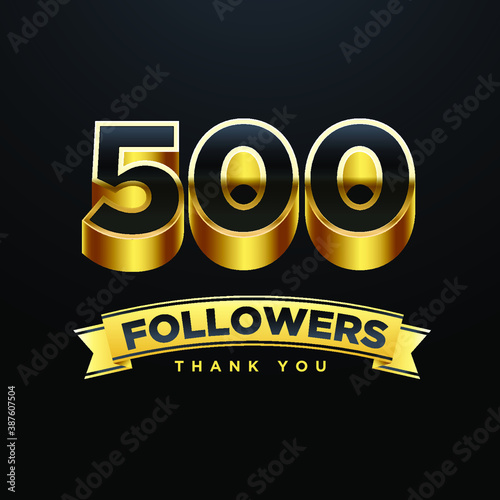 THANKS FOLLOWERS POSTER  SIGN MODERN
