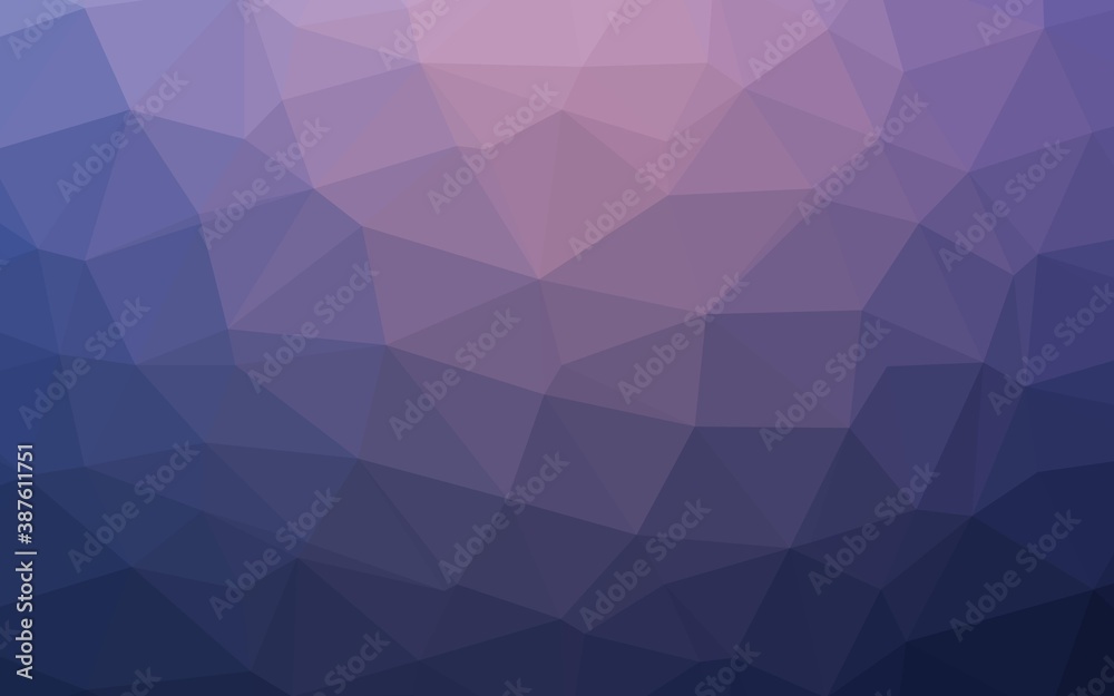 Light Purple vector abstract polygonal cover. Light Purple vector abstract polygonal cover.