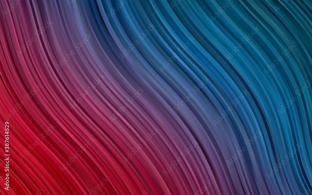 Dark Blue, Red vector pattern with lines, ovals. Dark Blue, Red vector pattern with lines, ovals.