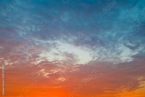 Fototapeta Naklejka Na Ścianę i Meble -  Colors of the beautiful sunset (sky background)