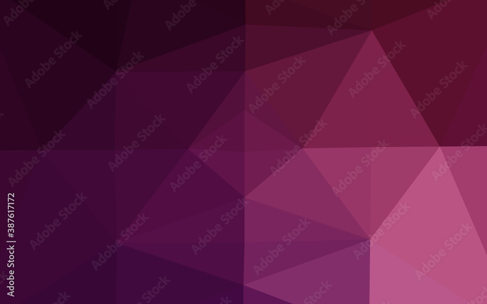 Dark Pink vector polygonal background. Dark Pink vector polygonal background.