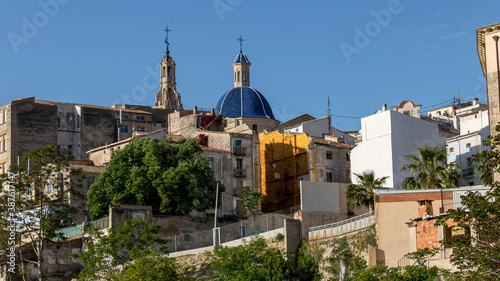 Views of the rear of the Church of Santa María in Alcoi.