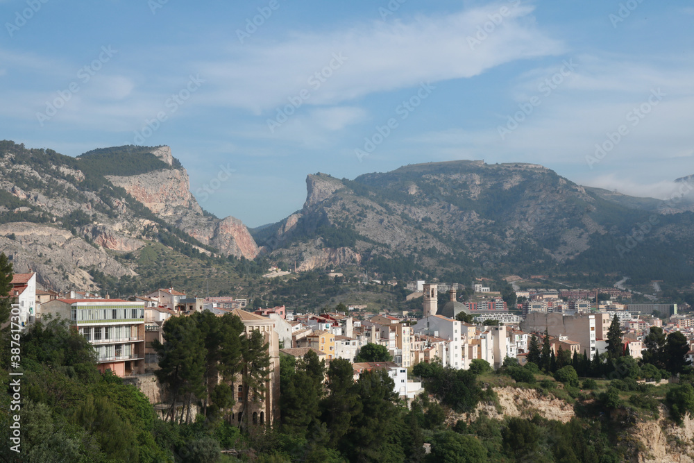 Views of Alcoi and its mountains.