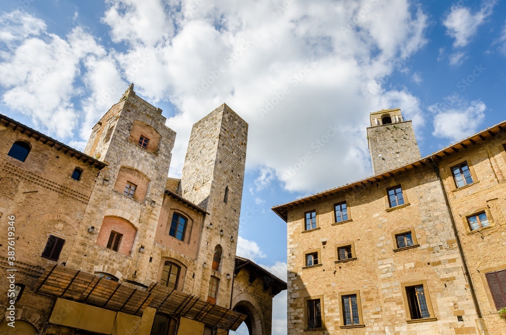 Famous San Gimignano Medieval Village, Italy, Europe