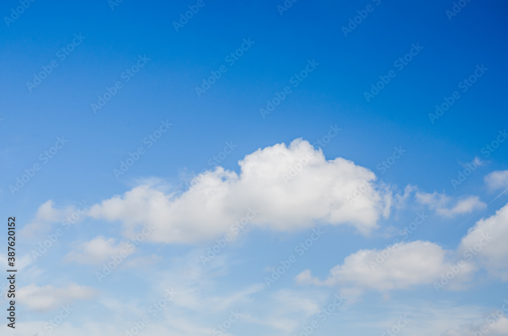 Fototapeta premium Blue sky with cloud. Background.