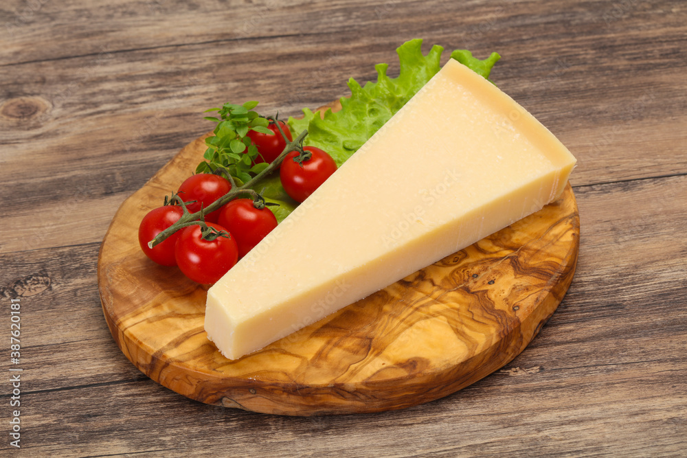 Italian traditional parmesan cheese triangle