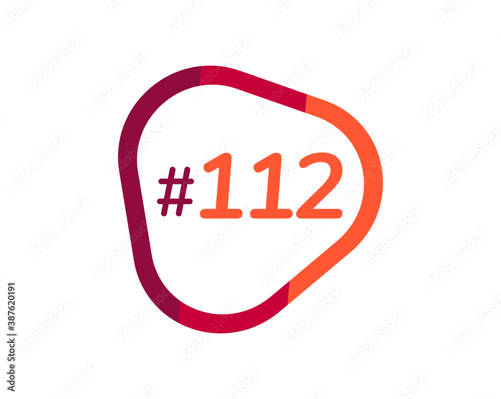 Number 112 image design, 112 logos Number 112 image design, 112 logos