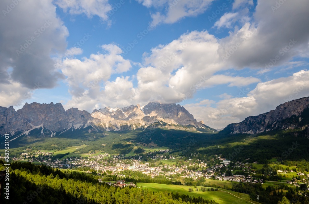 Fototapeta premium Beautiful view of famous dolomite mountain, Italy.
