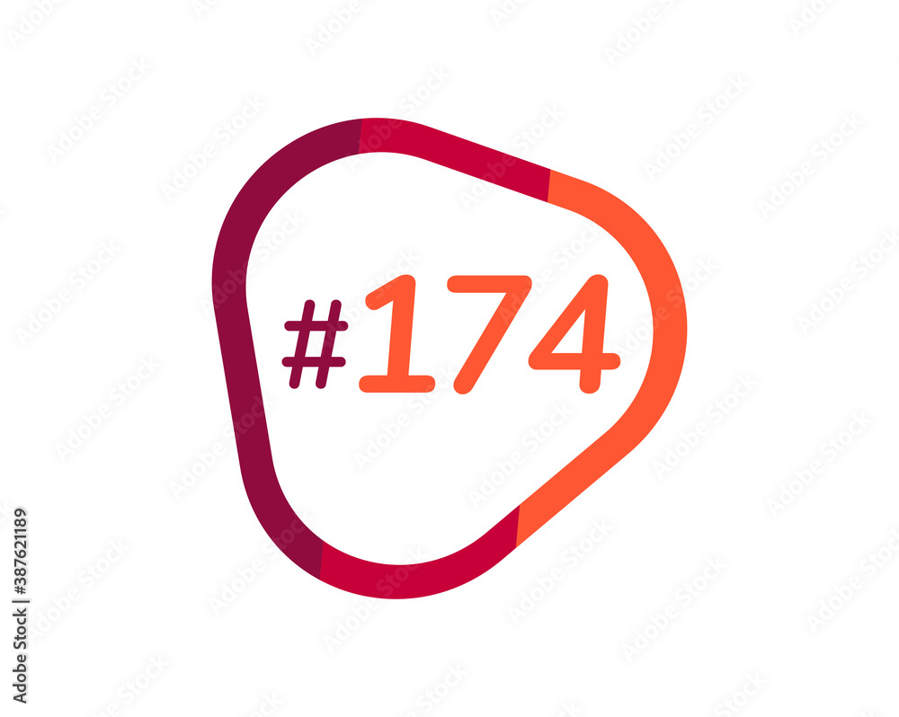 Number 174 image design, 174 logos Number 174 image design, 174 logos