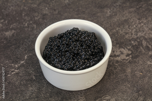 Luxury strugeon fish black caviar