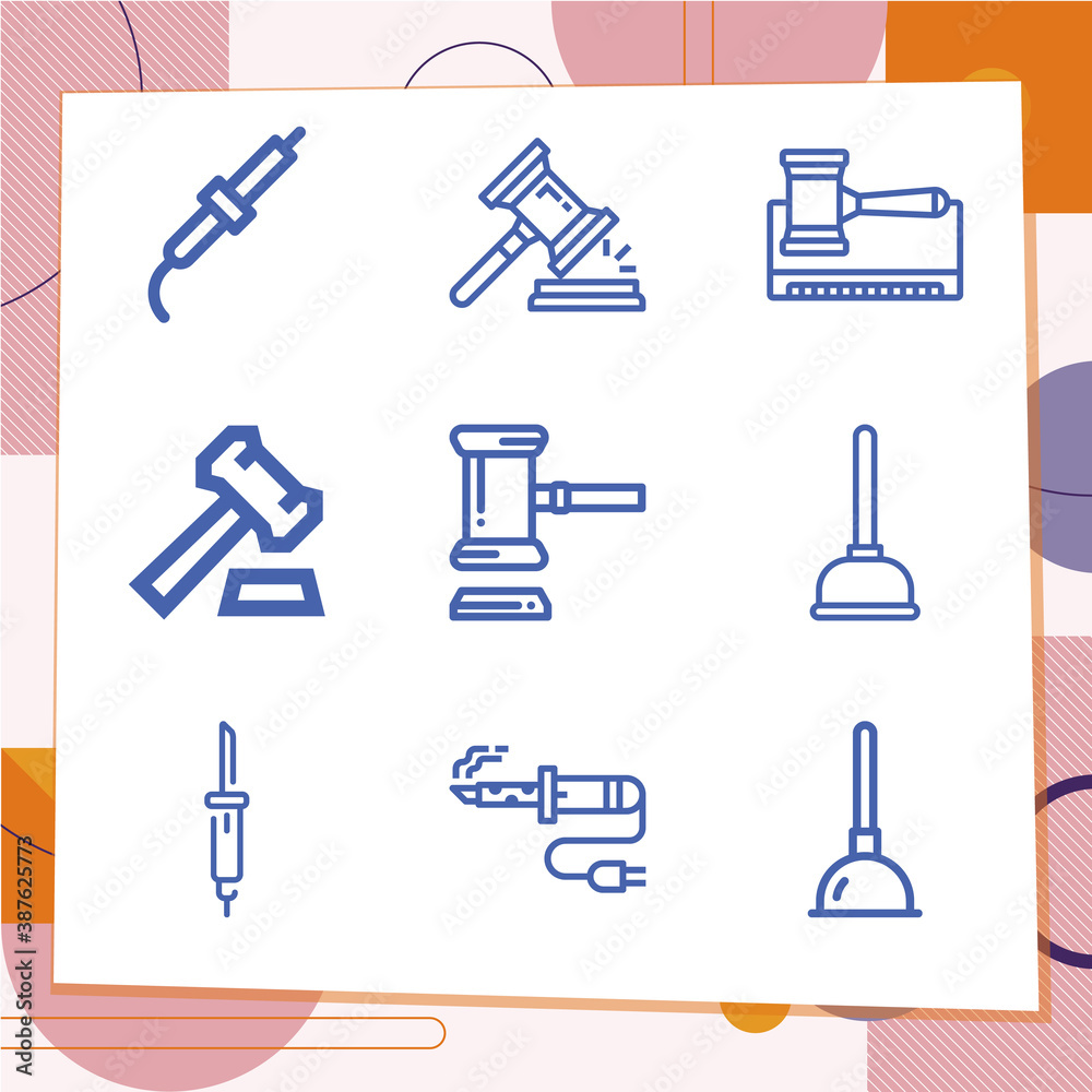 Simple set of 9 icons related to reliability Simple set of 9 icons related to reliability