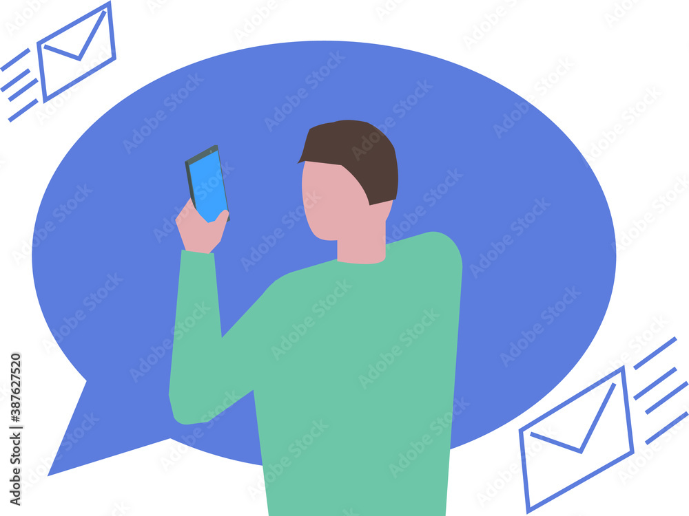 the man looks at the phone
the man looks at the phone