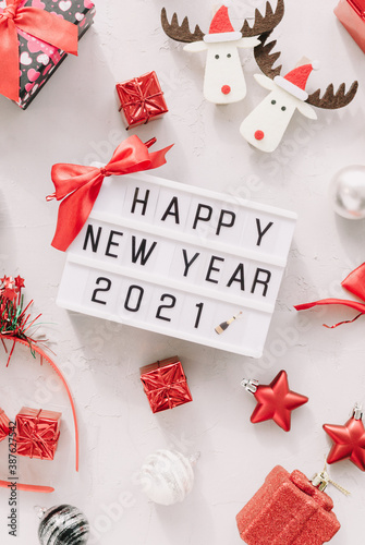 Happy new year 2021 lettering 