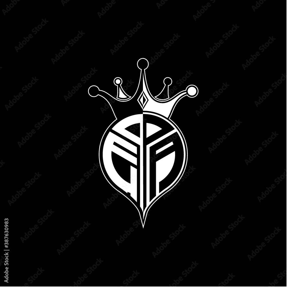 E A circle monogram logo emblem style with clown crown shape vector decoration E A circle monogram logo emblem style with clown crown shape vector decoration