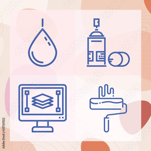 Simple set of dirty related lineal icons