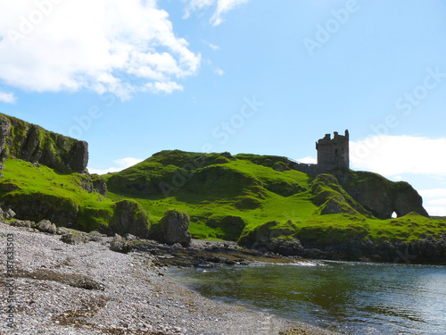 Gylen Castle on a sunny day on the Isle of Kerrera  Scotland