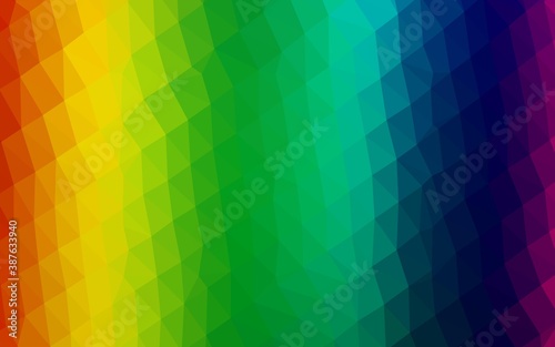Wallpaper Mural Light Multicolor, Rainbow vector polygonal pattern. Torontodigital.ca