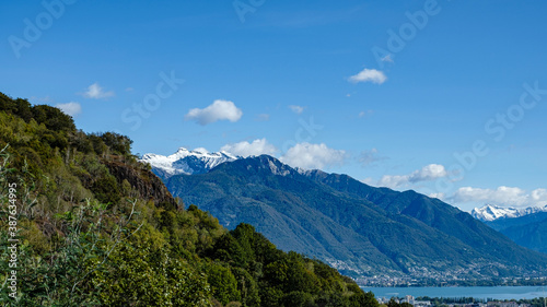 Autumn Landscape  Region Lago Maggiore  Ascona  Ticino  Switzerland