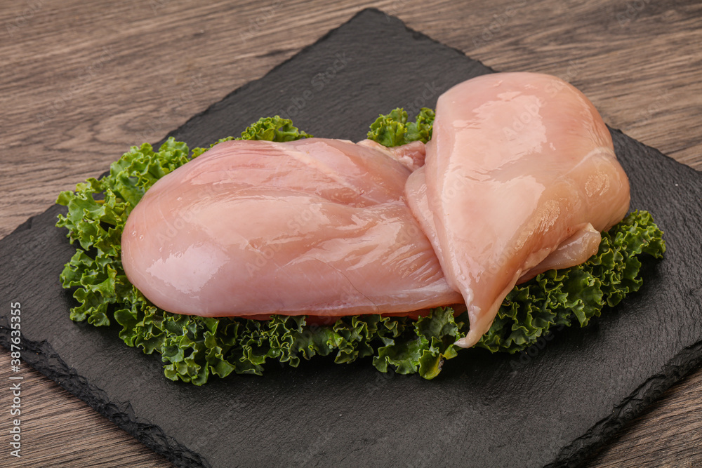 Raw chicken breast for cooking Raw chicken breast for cooking