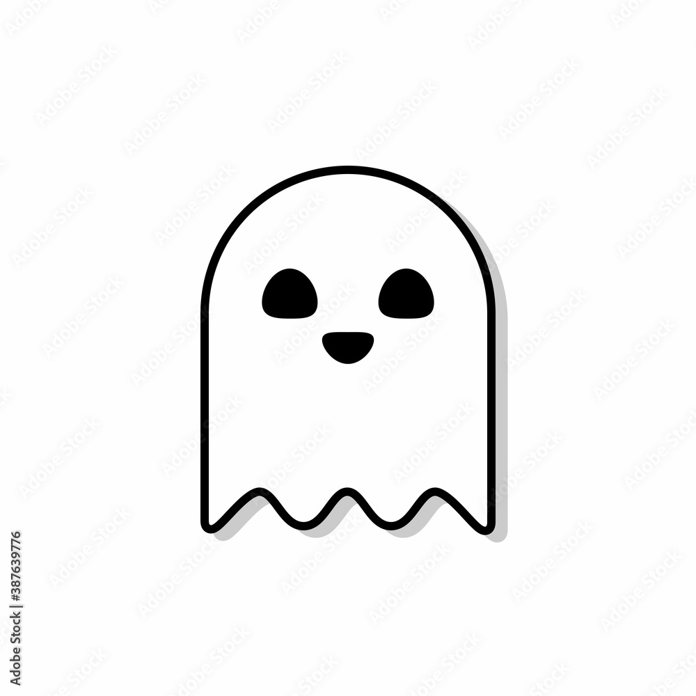 Halloween ghost, scary or cute cartoon spooky ghost, Halloween holiday. Halloween ghost, scary or cute cartoon spooky ghost, Halloween holiday.