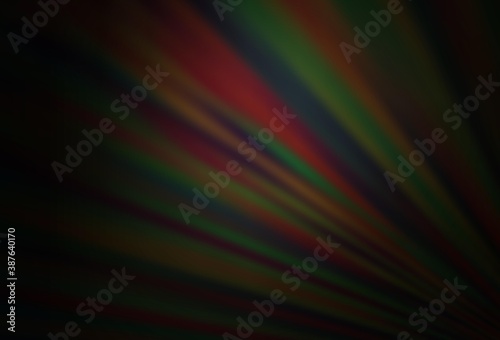 Dark Black vector background with straight lines.