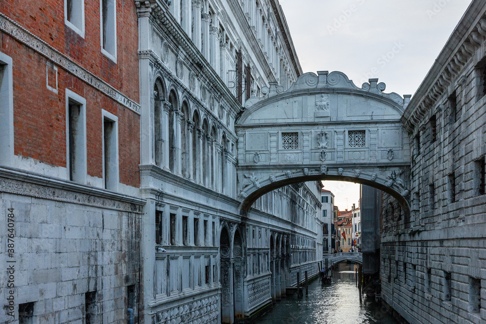 Venice canal architectural view, Italy