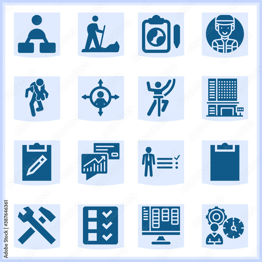 Undertaking related simple set. 16 filled Undertaking related simple set. 16 filled