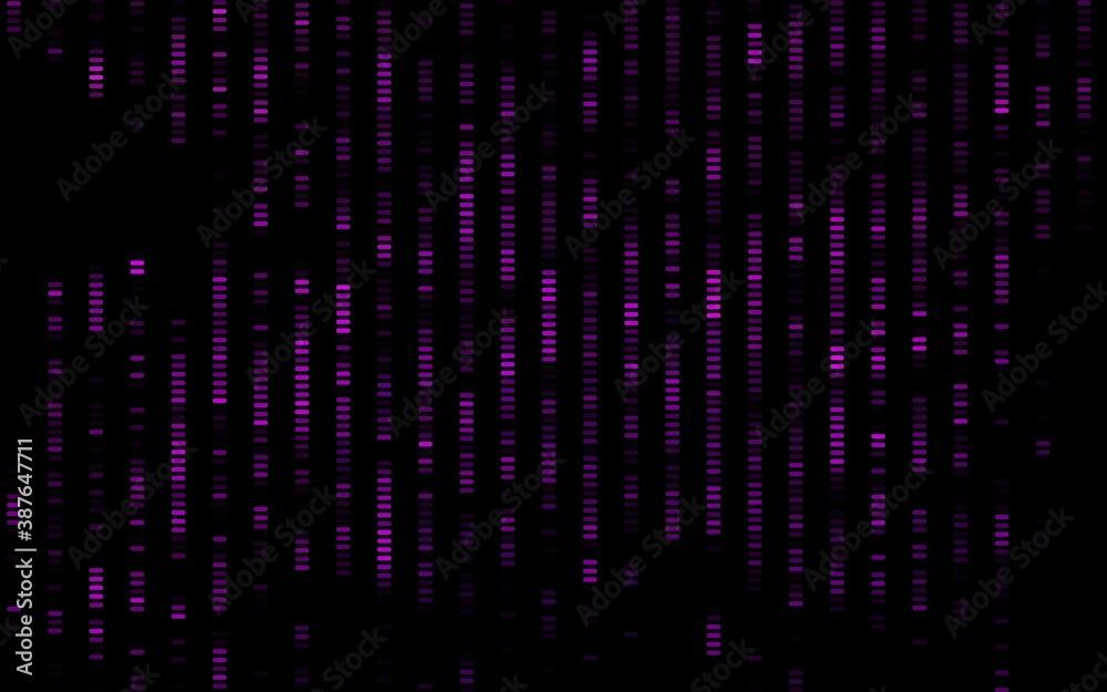 Dark Purple vector template with repeated sticks.