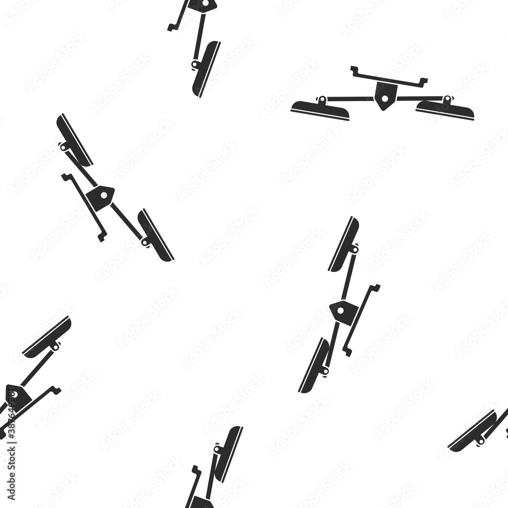Vector scales icon seamless pattern on a white background. Vector scales icon seamless pattern on a white background.