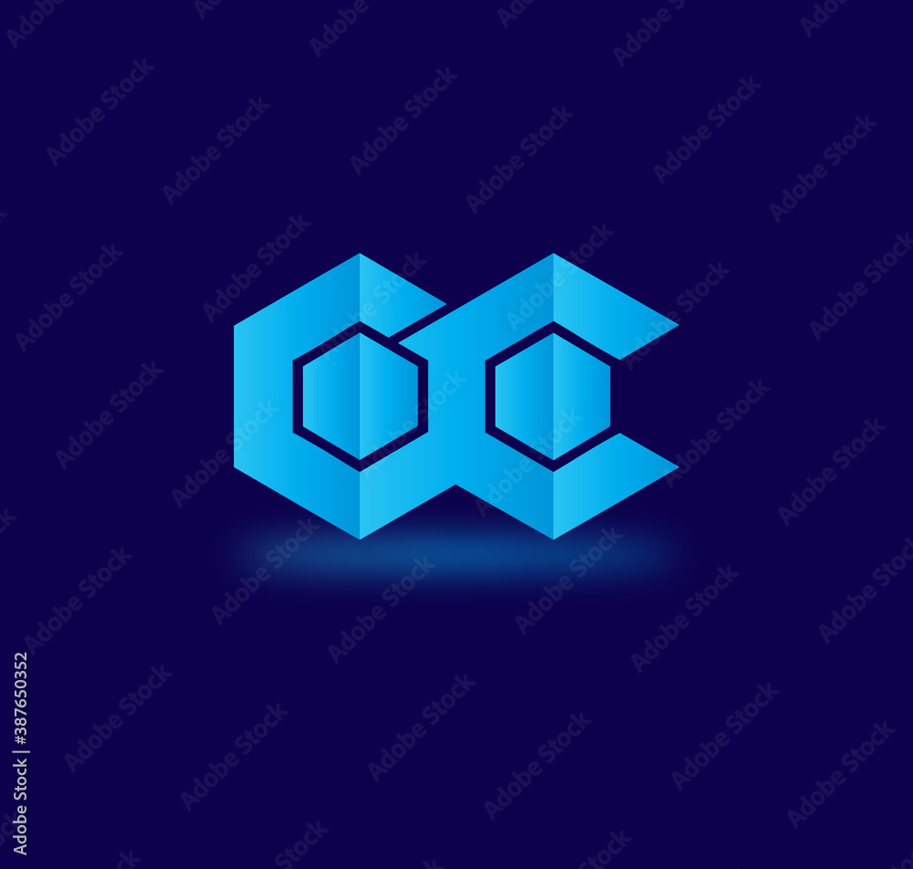 OC Alphabet Modern Logo Design Concept OC Alphabet Modern Logo Design Concept
