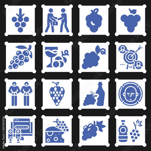 16 pack of rape  filled web icons set